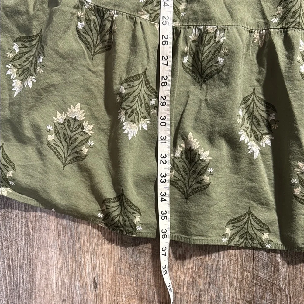 Old Navy Green Floral Casual Dress - Picture 4 of 8